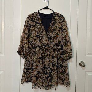 Madewell - Floral Dress - 3/4 Sleeves